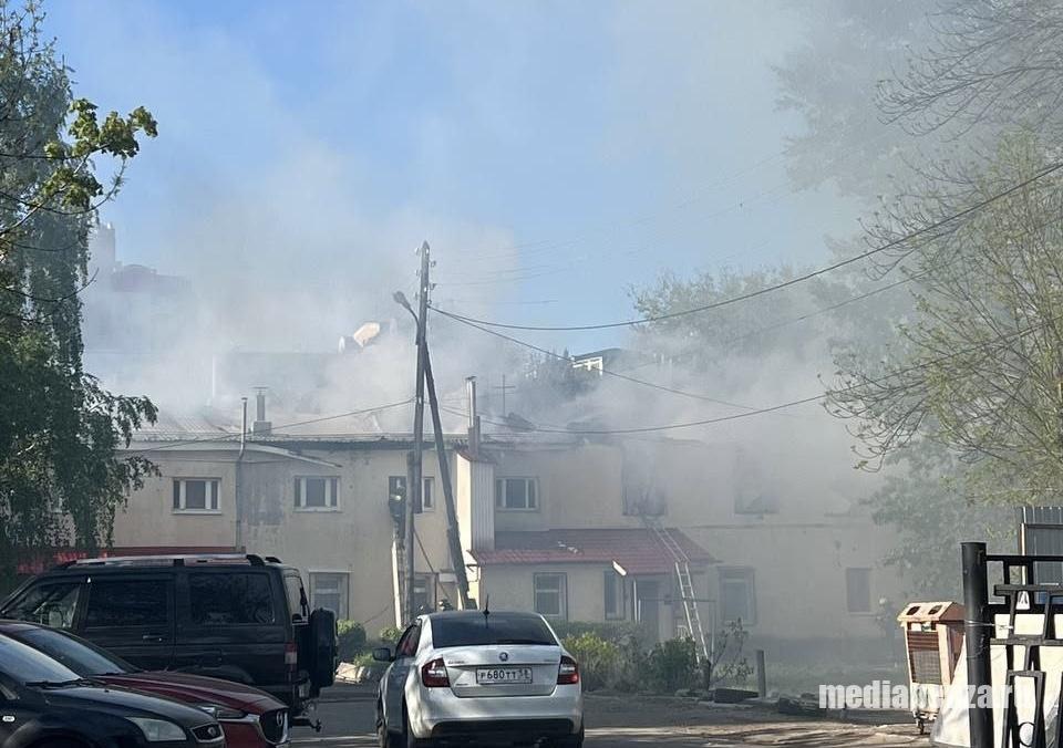 В центре Пензы вспыхнул огромный пожар В центре Пензы вспыхнул огромный пожар
