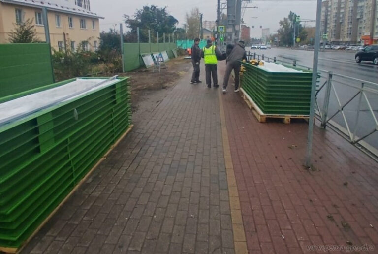 На двух улицах Пензы установят новые защитные экраны