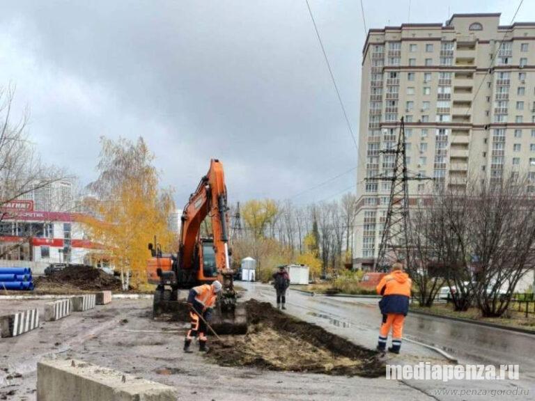 В районе улицы Ново-Казанской в Пензе приступили к строительству магистрального водопровода