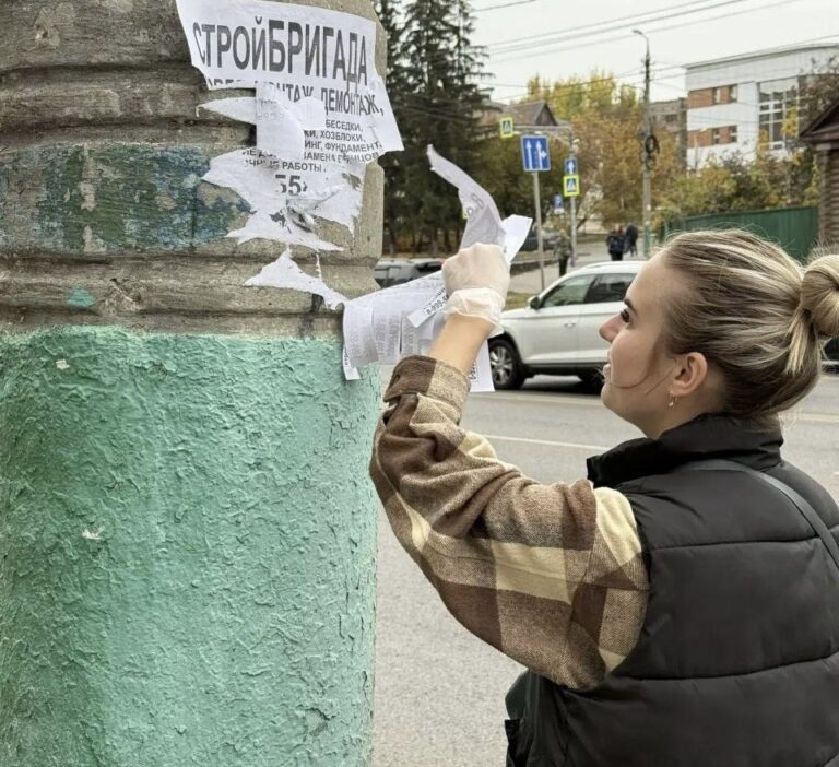 В Пензе намерены привлечь к ответственности строительную организацию, изуродовавшую город своими объявлениями на столбах