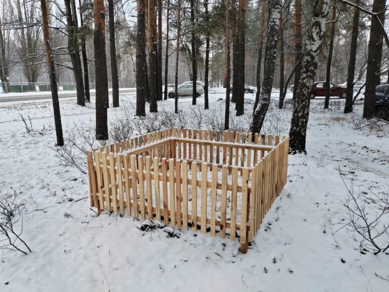 В Заречном вокруг больших муравейников делают ограждения для защиты от людей и животных