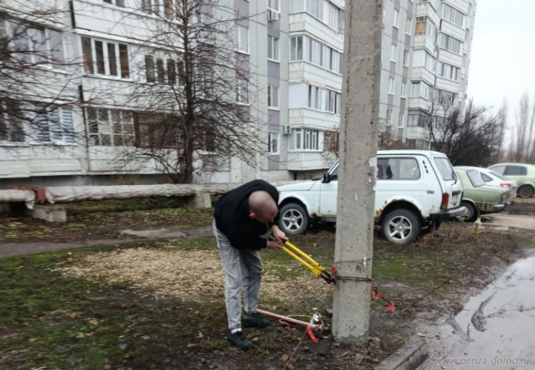 В Октябрьском районе Пензы провели работы по благоустройству