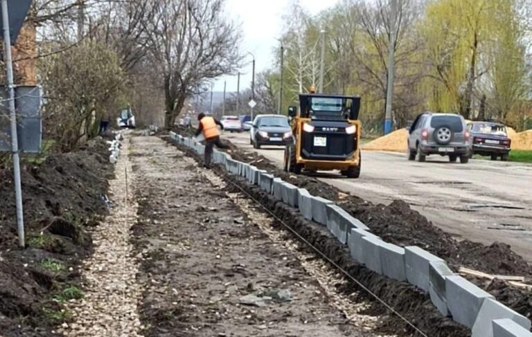 В Сердобске благоустраивают пешеходную зону