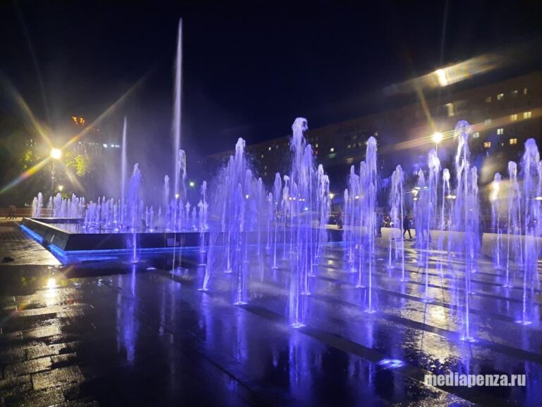 В Пензе начинают работу городские фонтаны