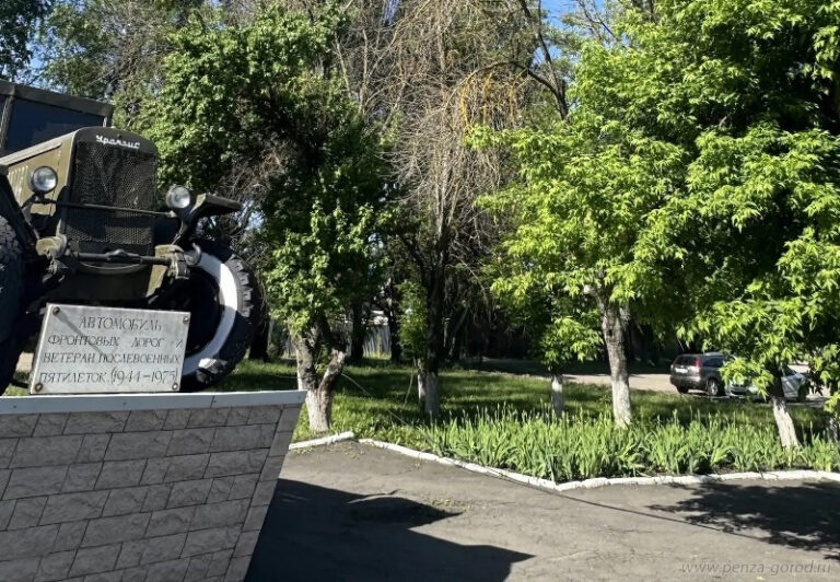 У памятника на улице Измайлова в Пензе планируют вырубить деревья