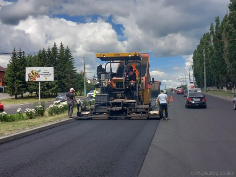 На улицах Пензы организовали работы по благоустройству
