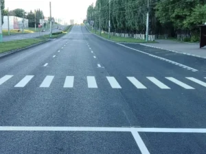 На обновлённой улице 8 Марта в Пензе нанесли новую дорожную разметку На обновлённой улице 8 Марта в Пензе нанесли новую дорожную разметку
