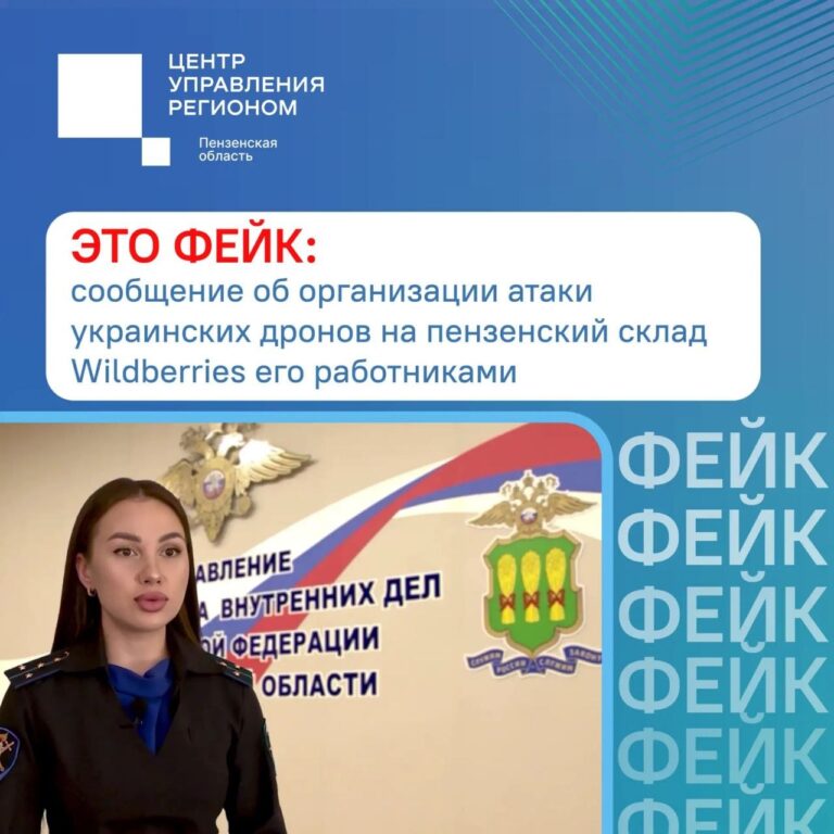 Опровергнут очередной фейк о том, что атаку на пензенский склад Wildberries организовали сами сотрудники