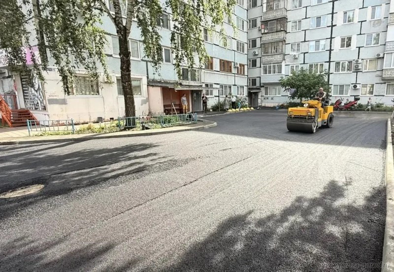 По программе «Мой двор» в Пензе отремонтировали более 111 тысяч квадратных метров дорог