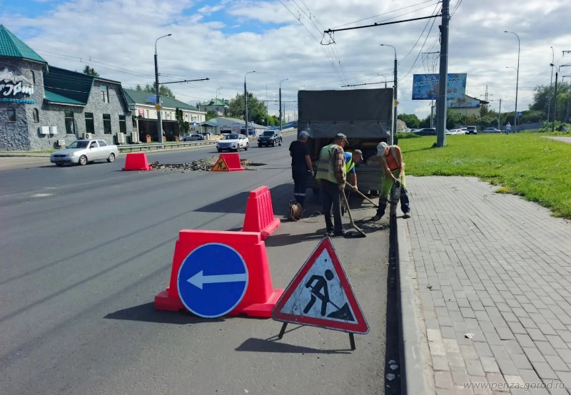 На улице Баумана в Пензе до конца недели закончат ремонт дороги