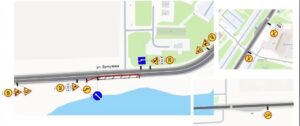 В Пензе пешеходам запретили пользоваться тротуаром на улице Бутузова