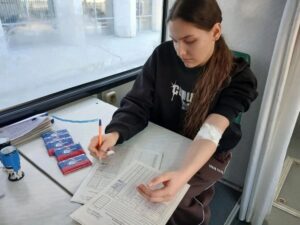 Представители пензенских студотрядов приняли участие в донорской акции Представители пензенских студотрядов приняли участие в донорской акции