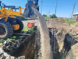 В селе Кузнецкого района строят новый водозаборный узел